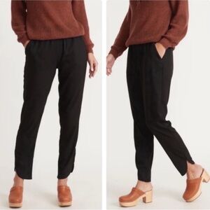 Marine Layer Allison Black Pant Pull-on Minimalist Office Small Travel Neutral